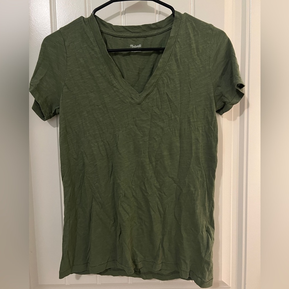 Madewell green tee <XXS>